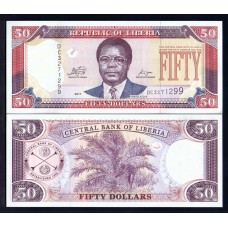 Либерия 50 долларов 2011г.